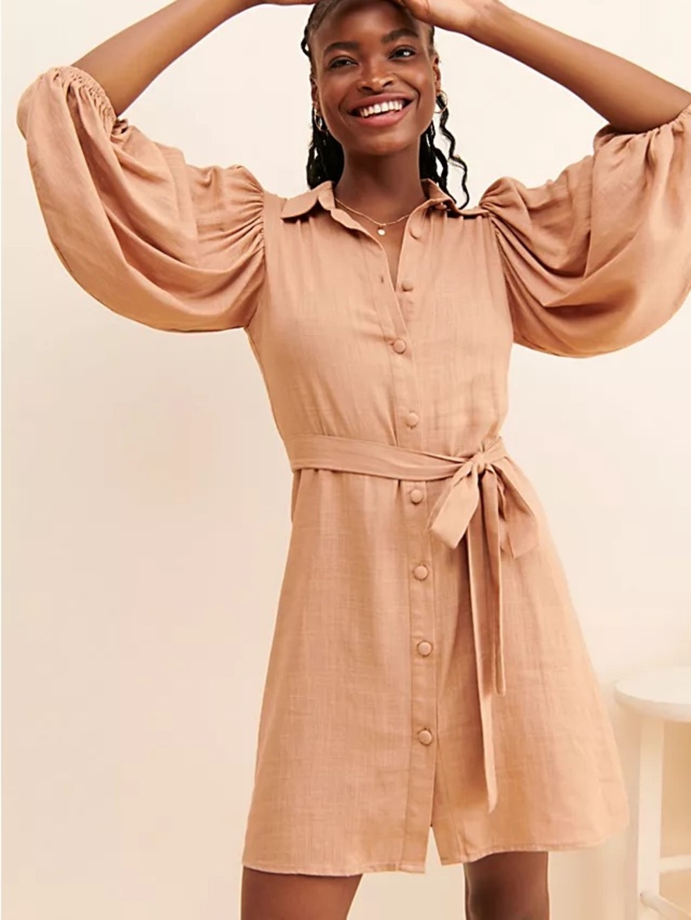 Girl and The Sun x Free People Alessi Mini Dress Size L (Runs small)